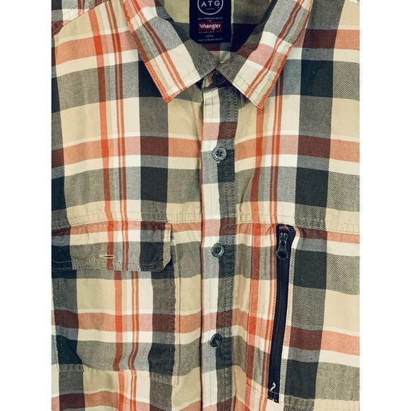 Wrangler Mens All Terrain Tan Brown Shirt‎ Size XXL - Picture 3 of 3
